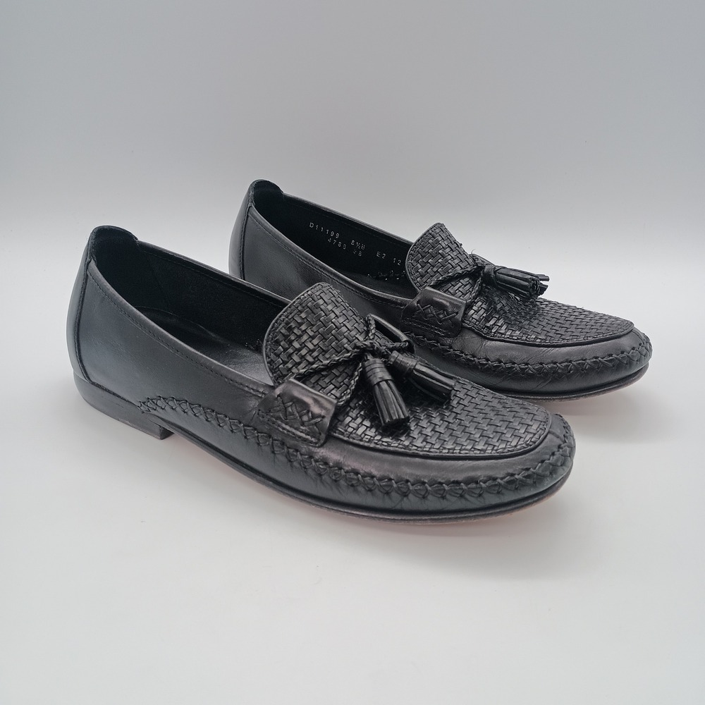 Cole Haan Country Marcy Black Woven Leather Tassel Loafers Womens 8.5 B D11199 - Picture 4 of 13